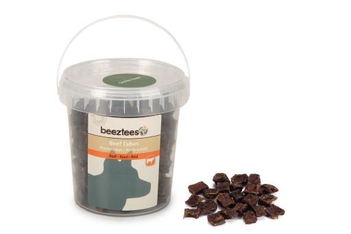 Afbeelding Beeztees runder cubes - hondensnack - 250 gram door Tuinexpress.nl