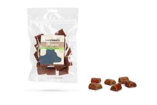 Afbeelding Beeztees soft macrini konijn - hondensnack - 150 gram door Tuinexpress.nl