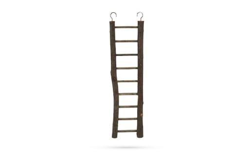 Afbeelding Beeztees zi ladder - vogelspeelgoed - hout - 9 treden - 38x7 cm door Tuinexpress.nl