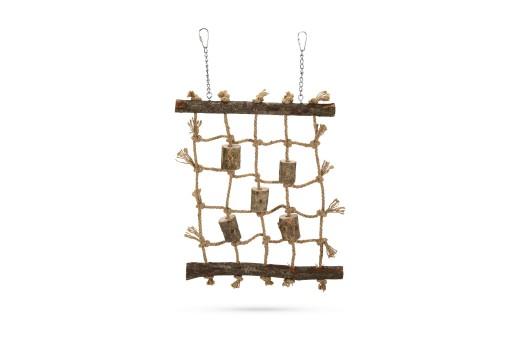 Beeztees Ziggy - Vogelspeelgoed - Hout - 46 Cm