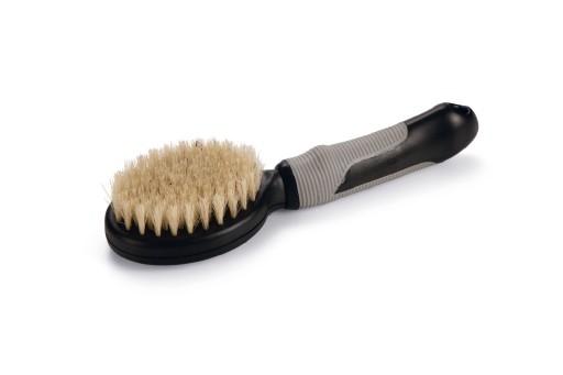 Beeztees Grooming Brush Pig Hair - Cat Care - Black Grey - 21 Cm