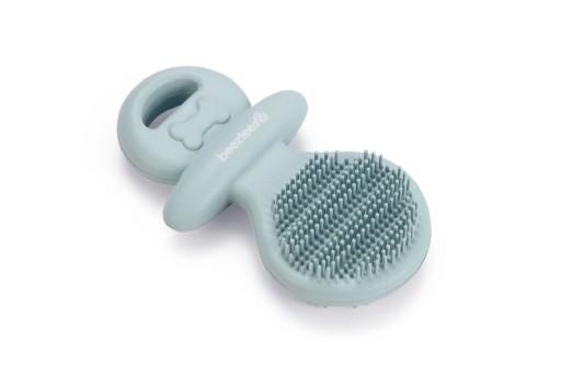 Afbeelding Beeztees puppy dental fopspeen - hondenspeelgoed - rubber - groen - 9,5x5,5x2cm door Tuinexpress.nl