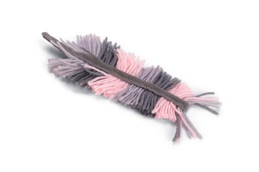 Beeztees Veer Pinka - Kattenspeelgoed - Grijs"Roze - 20X9X1 Cm