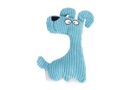 Afbeelding Beeztees hond luz - hondenspeelgoed - ribstof - blauw - 23x14x4 cm door Tuinexpress.nl