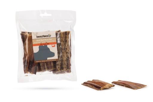 Afbeelding Beeztees runderroodvlees plat - hondensnack - 100 gram door Tuinexpress.nl