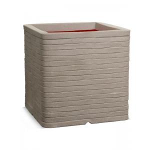 Capi Europe Capi Nature pot vierkant row NL 40x40x40 - licht grijs