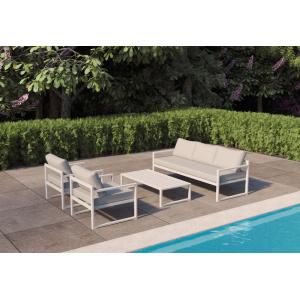 Buffalo aluminium loungeset wit