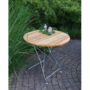 Tuintafel hout opklapbaar Bad Tolz verzinkt 77cm