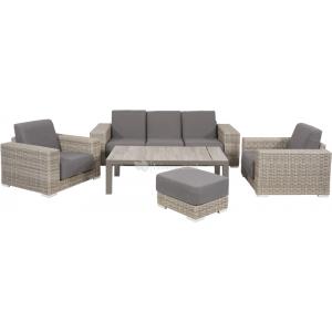 London loungeset wicker taupe