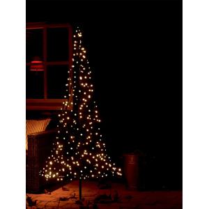 Fairybell licht kerstboom 185 cm 250 led warmwit met mast