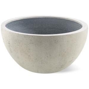 Grigio plantenbak Low Egg pot S antiek wit betonlook