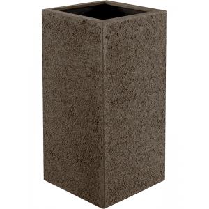 Luca Lifestyle Cube hoge plantenbak Struttura 40x40x100 cm bruin