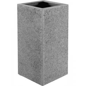 Luca Lifestyle Cube hoge plantenbak Struttura 40x40x80 cm grijs