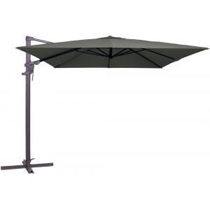 Afbeelding Madison zweefparasol Monaco Flex vierkant 300 cm grijs door Tuinexpress.nl