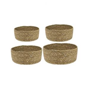 Afbeelding Bowl stef natural bloempot binnen set van 4 door Tuinexpress.nl