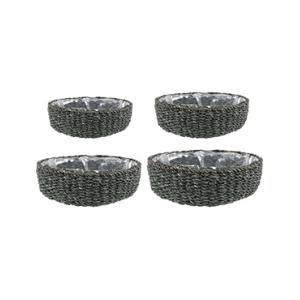 Bowl duuk grey bloempot binnen set van 4