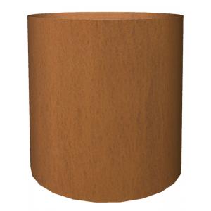 Cortenstaal plantenbak Basic cylinder 52x48cm op een ring