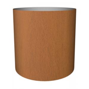 Cortenstaal plantenbak Standard cylinder 25x24cm op noppen van vilt