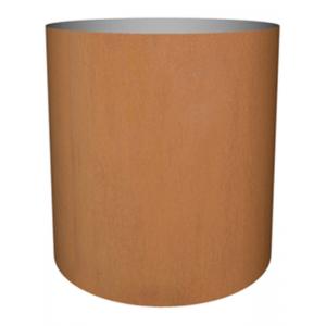 Cortenstaal plantenbak Standard cylinder 77x70cm op een ring