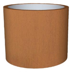 Cortenstaal plantenbak Standard Topper cylinder 65x80cm op een ring