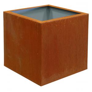 Cortenstaal plantenbak Trend Topper vierkant 50x50x52cm