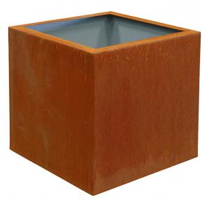 Cortenstaal plantenbak Trend Topper vierkant 60x60x59cm