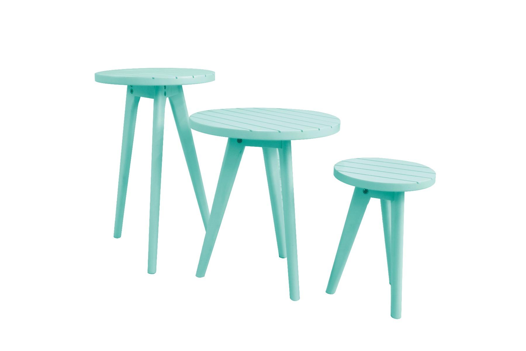 Mira side table set 3pcs (1x table 25x25x35cm 1x table 35x35x45cm 1x table 40x40x55cm)