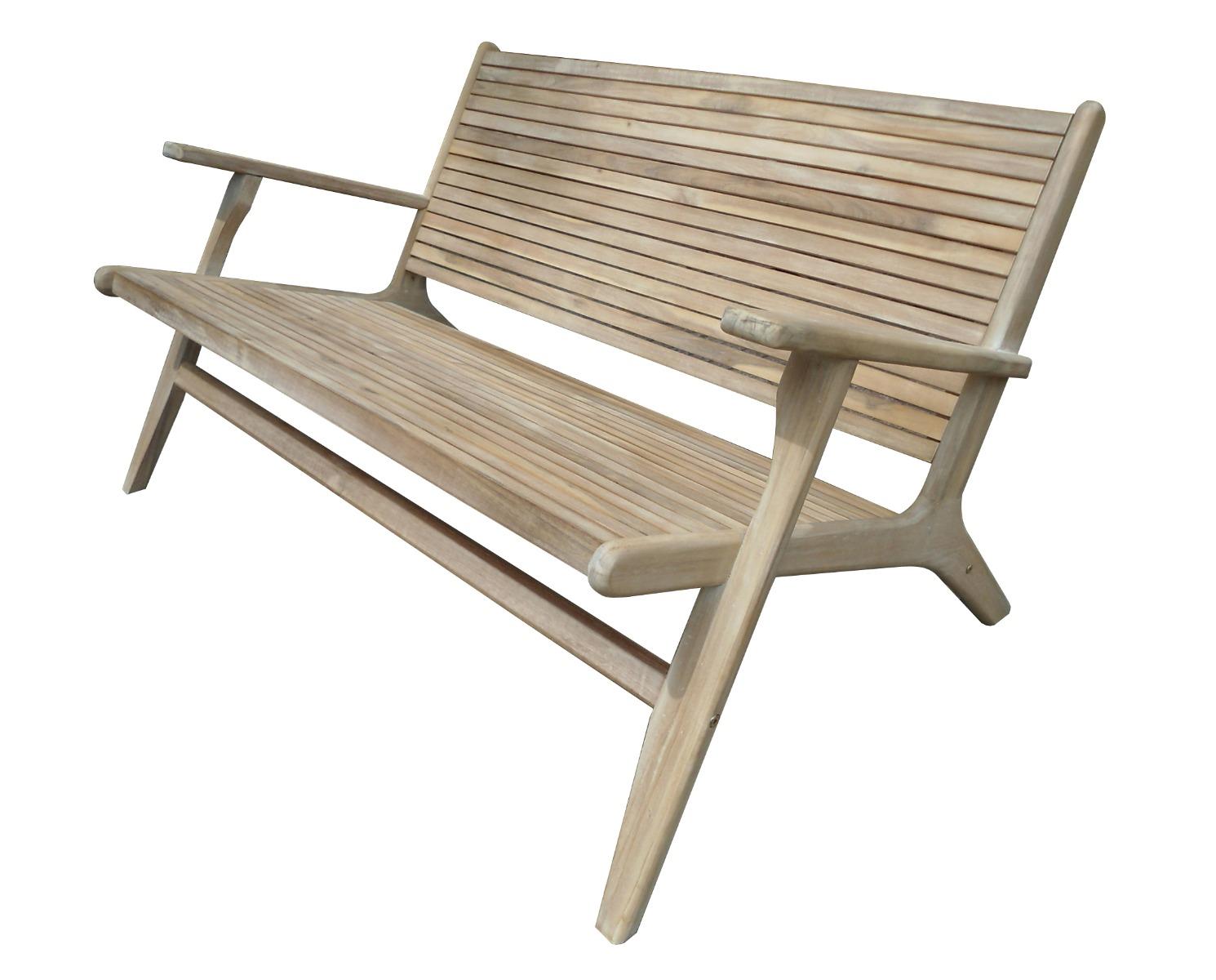 Delhi lounge bench with arm kd (1234)