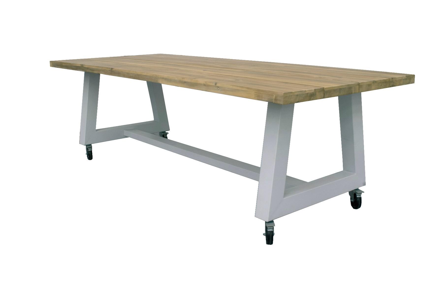 Cento table 240x100x76 cm with wheels