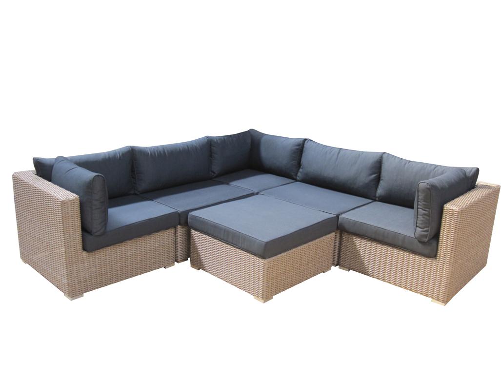 Sahara lounge corner set (without alu leg) (1x left arm 1x right arm 1x lounge table 68x68x33 cm)