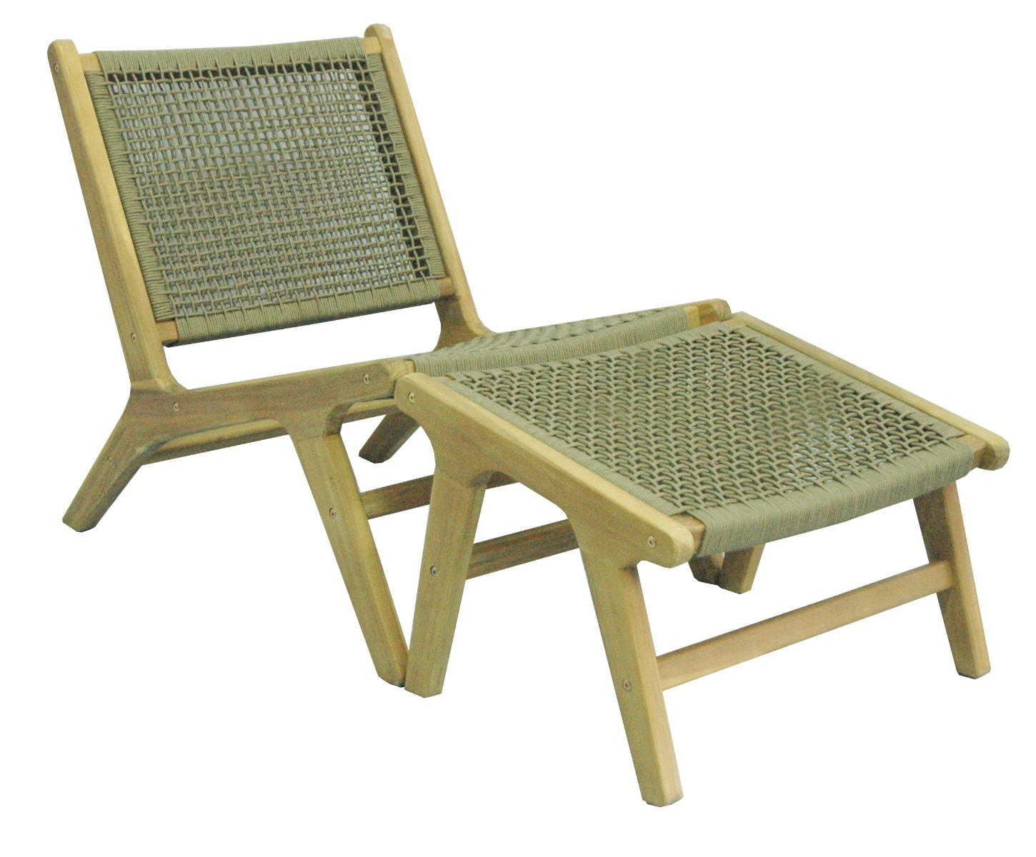 Sesto lounge chair + hocker kd