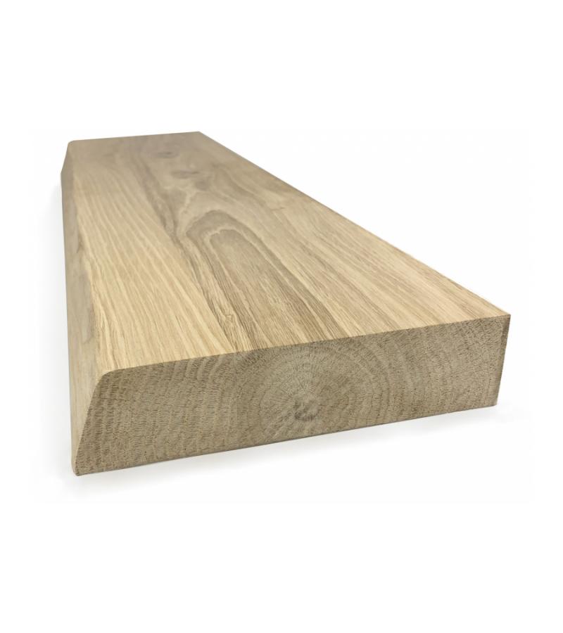 Eiken plank massief boomstam 60 x 15 cm