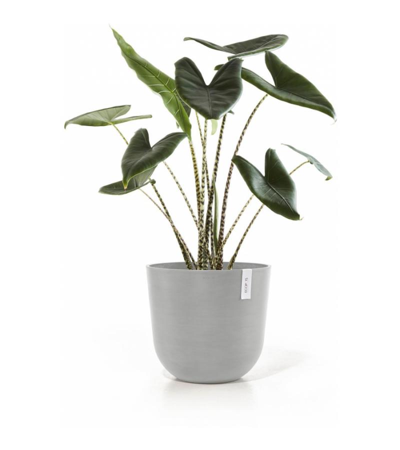 Ecopots Oslo kunststof bloempot Wit/Grijs - Ø 42,8 cm