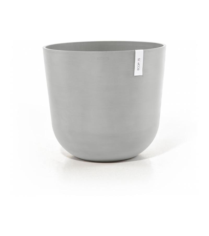 Ecopots Oslo kunststof bloempot Wit/Grijs - Ø 52,5 cm