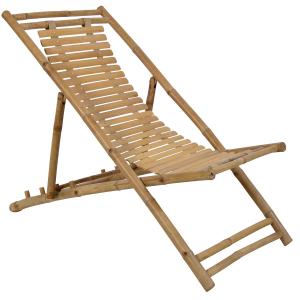 zonsondergang Werkloos peddelen Bamboe strandstoel inklapbaar tuinstoel | Tuinexpress.nl
