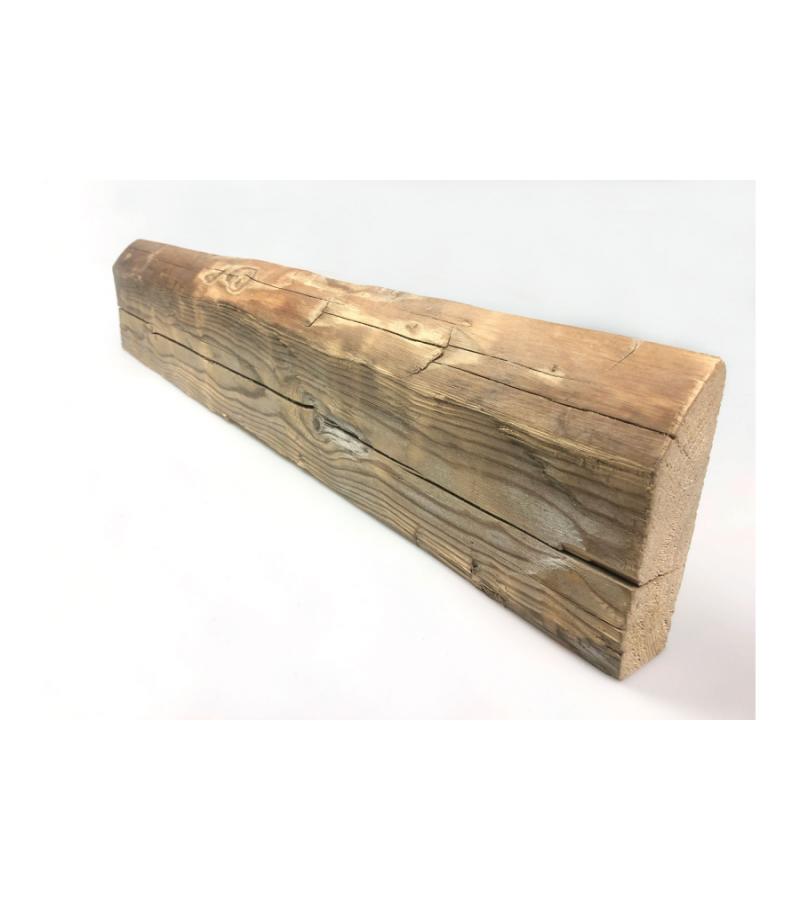 Zwevende barnwood wandplank 250 x 18 cm