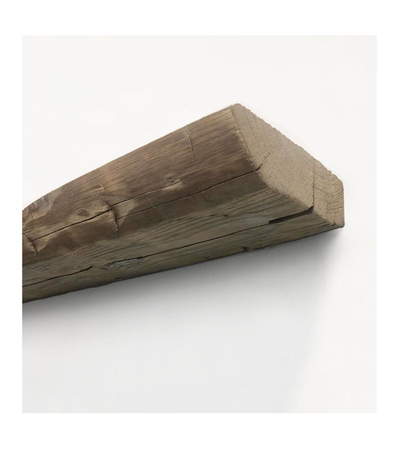 Zwevende barnwood wandplank 250 x 18 cm