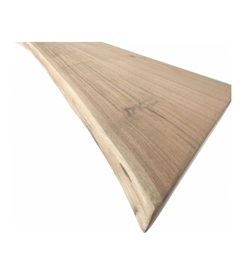 Zwevende wandplank acacia boomstam 100 x 30 cm