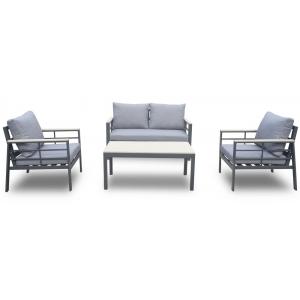 Forza loungeset aluminium antraciet