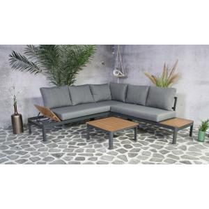 SenS line aluminium loungeset Lotus antraciet