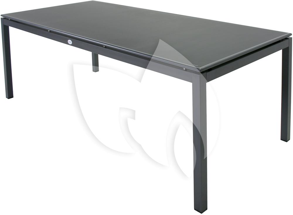 SenSLine Milano aluminium tuintafel 220cm met matglazen blad