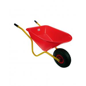 Kinderkruiwagen geel rood