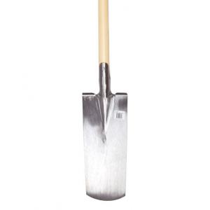 Spade 18 cm blang geslepen met houten steel 90 cm