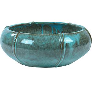 Moda bowl bloempot 55x55x22 cm blauw