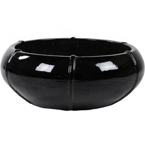 Moda bowl bloempot 76x76x29 cm zwart