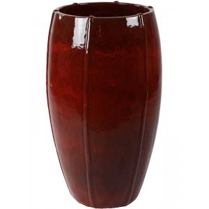 Moda bowl high bloempot 53x53x92 cm rood