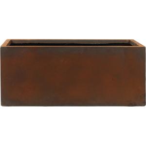 Afbeelding Ter Steege Static rechthoekige plantenbak 65x22x22 cm roest door Tuinexpress.nl