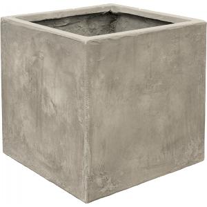 Ter Steege Static Cube vierkante plantenbak 43x43x43 cm grijs