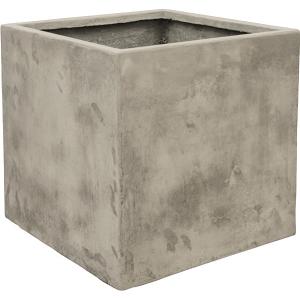 Ter Steege Static Cube vierkante plantenbak 54x54x54 cm grijs