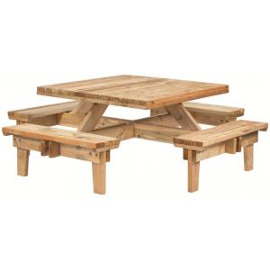 Picknicktafel vierkant geïmpregneerd